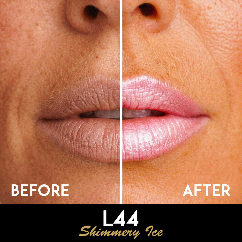 L'Paige L44 Shimmery Ice | Frosted Pink Shimmer Lipstick