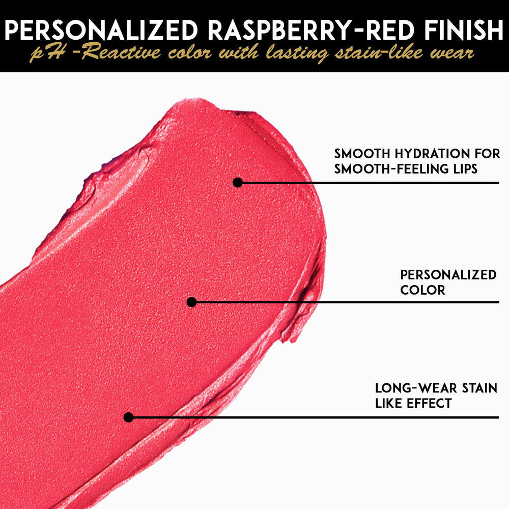 L'Paige Color-Changing Brown Lipstick | Moisturizing Raspberry-Red Lip Stain with Aloe Vera
