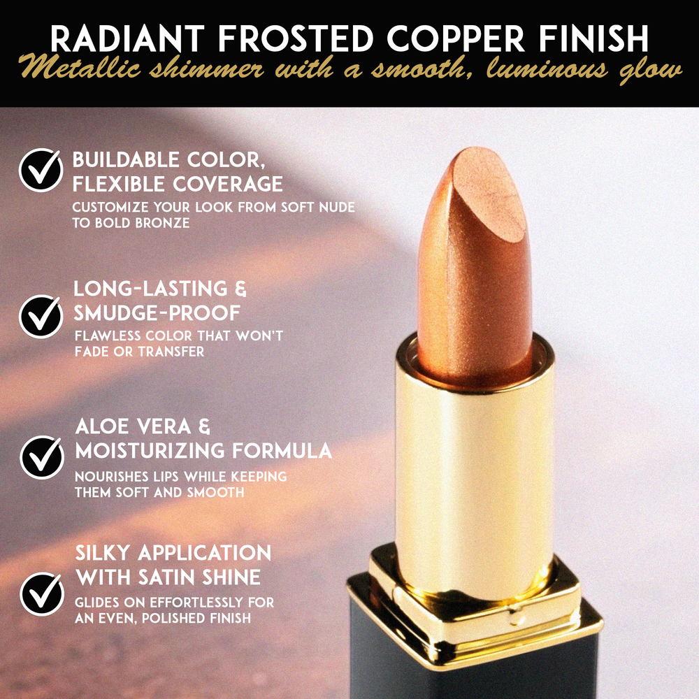 L'Paige L05 Frosted Copper | Metallic Copper Lipstick