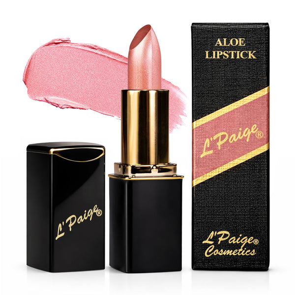 L’Paige L56 Rosy Pearl lipstick soft pink pearl shimmer finish